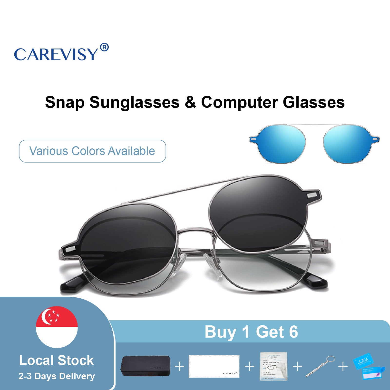 Snap Sunglasses Computer Glasses C6069 – CAREVISY