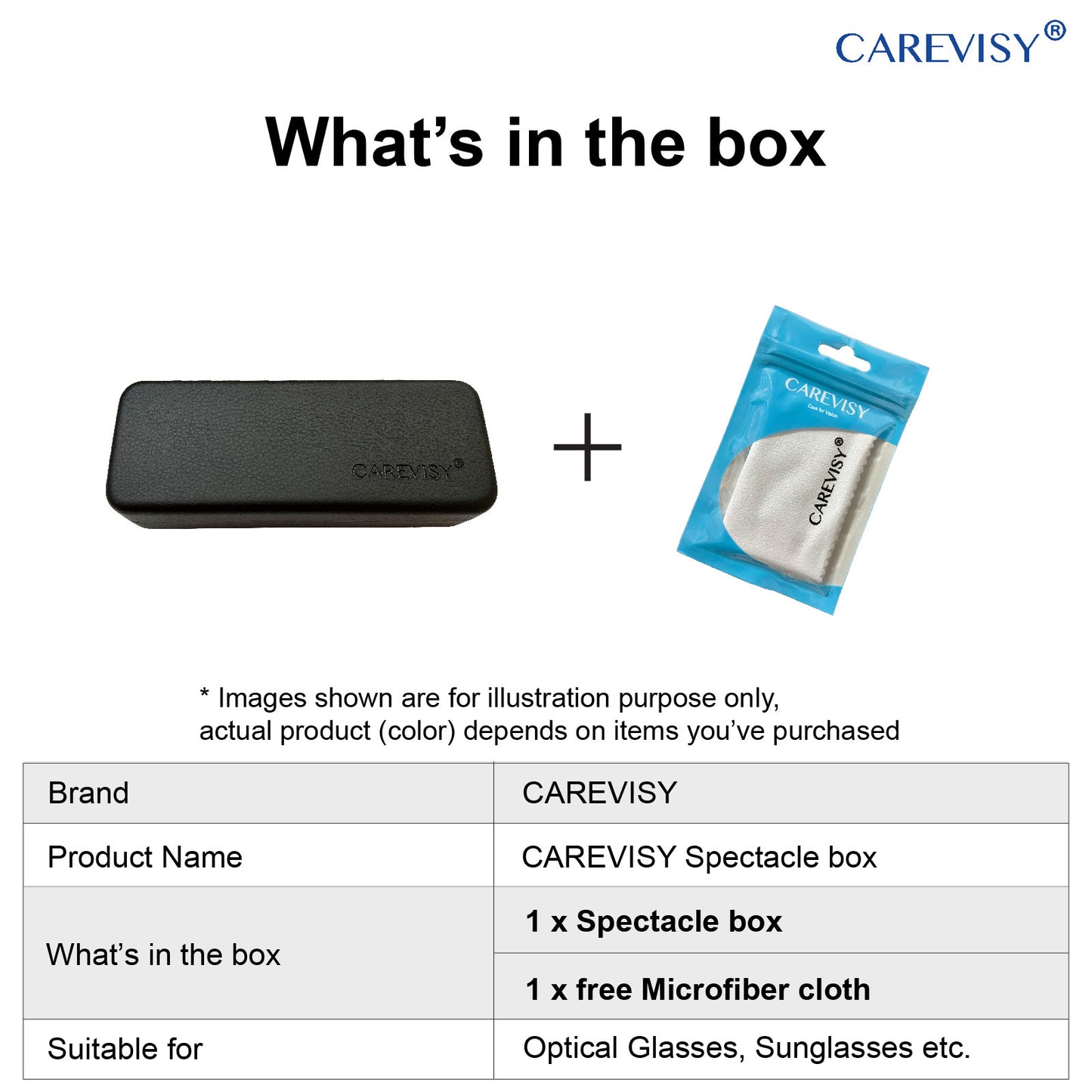 CAREVISY Spectacle Box
