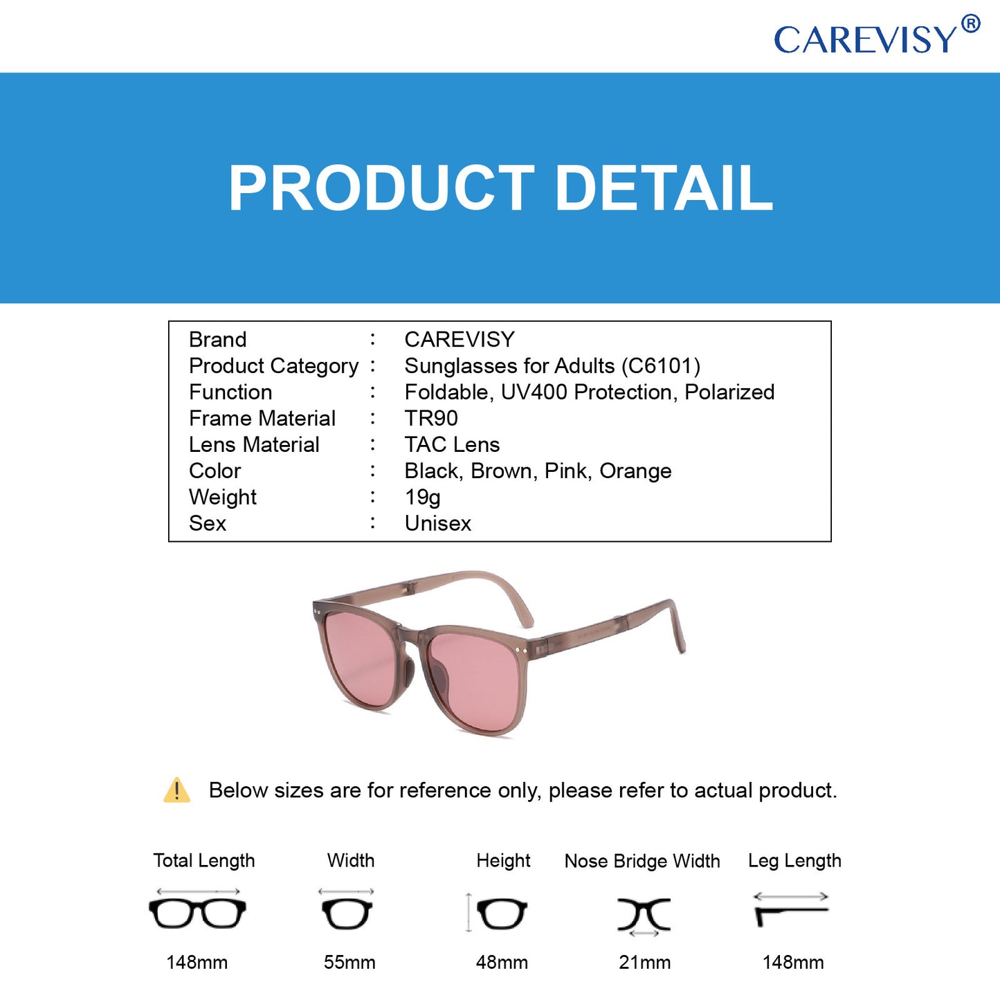 Foldable Influencer Sunglasses C6101