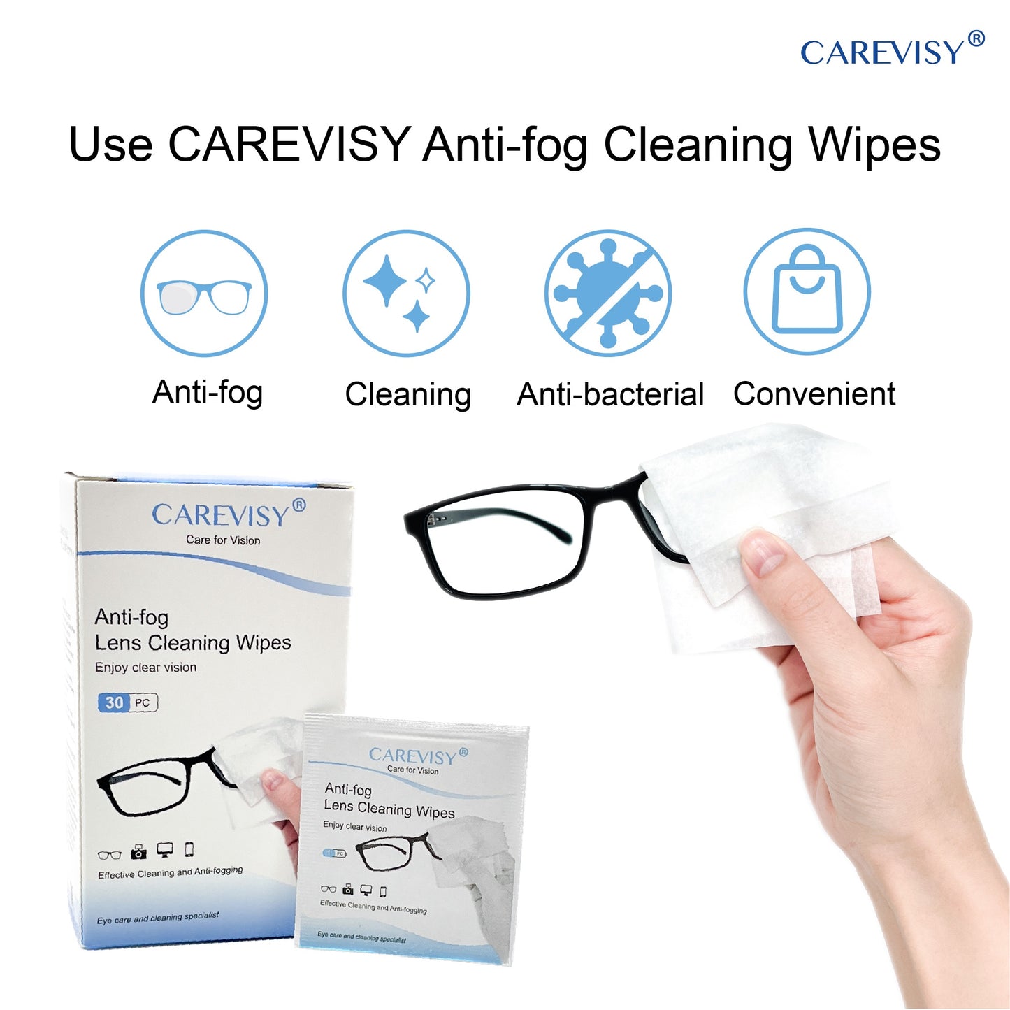 Anti-fog Lens Cleaning Wipes