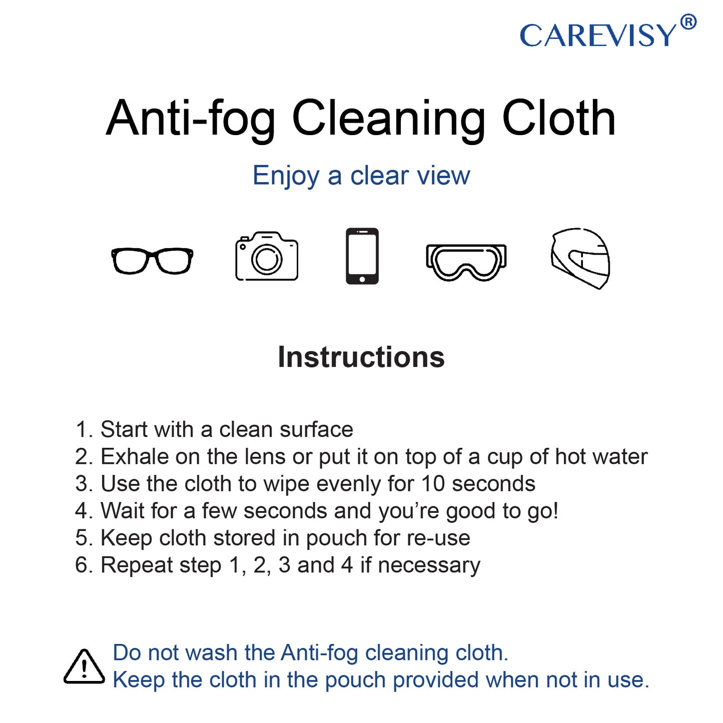 Anti Fog Glasses Cloth