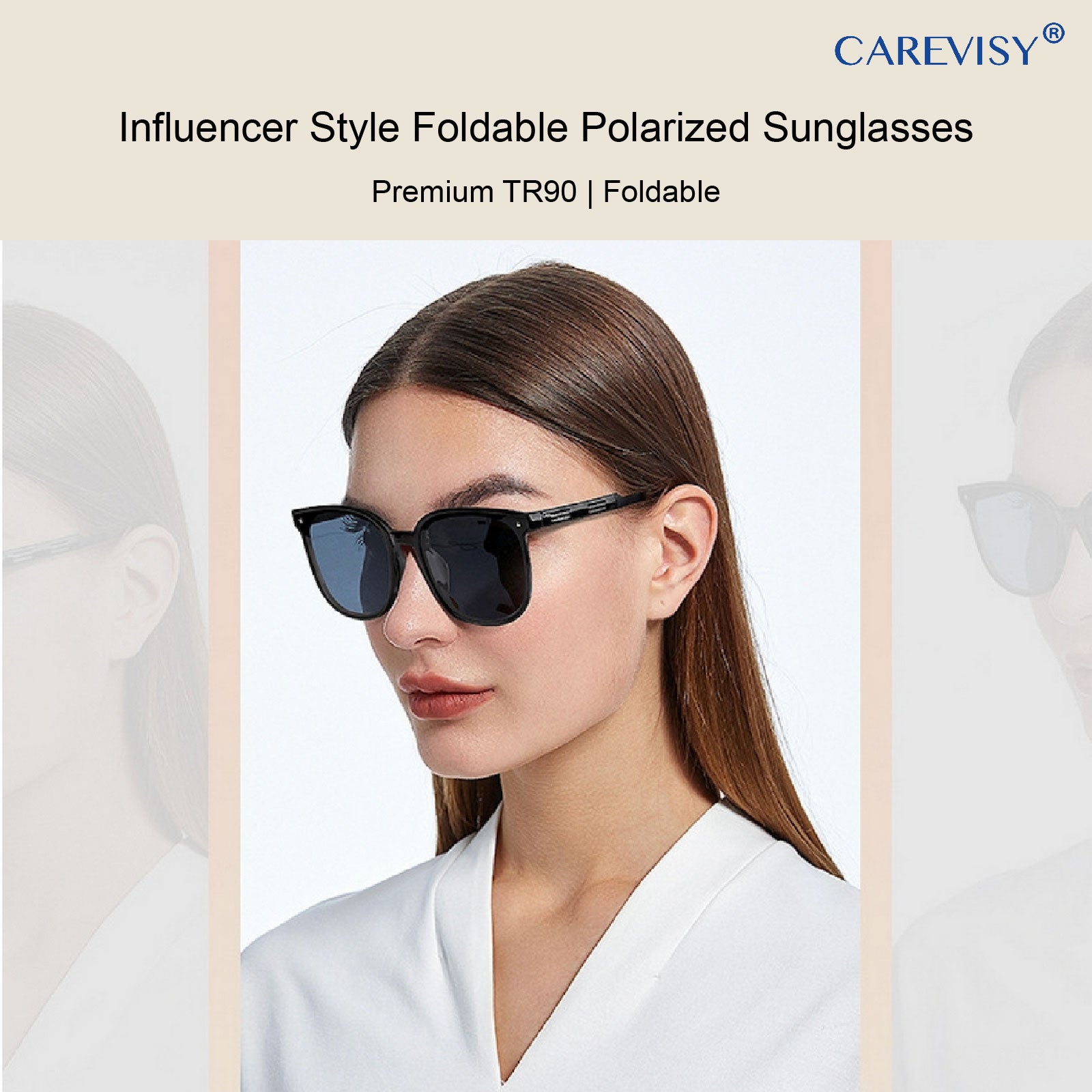 GM Style Foldable Polarized Sunglasses C6065 CAREVISY