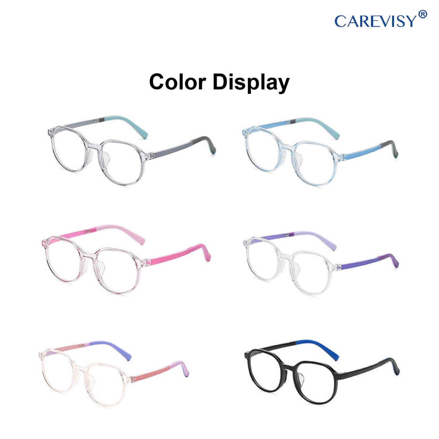 Colorful Anti-blue Light Glasses Kids C6071