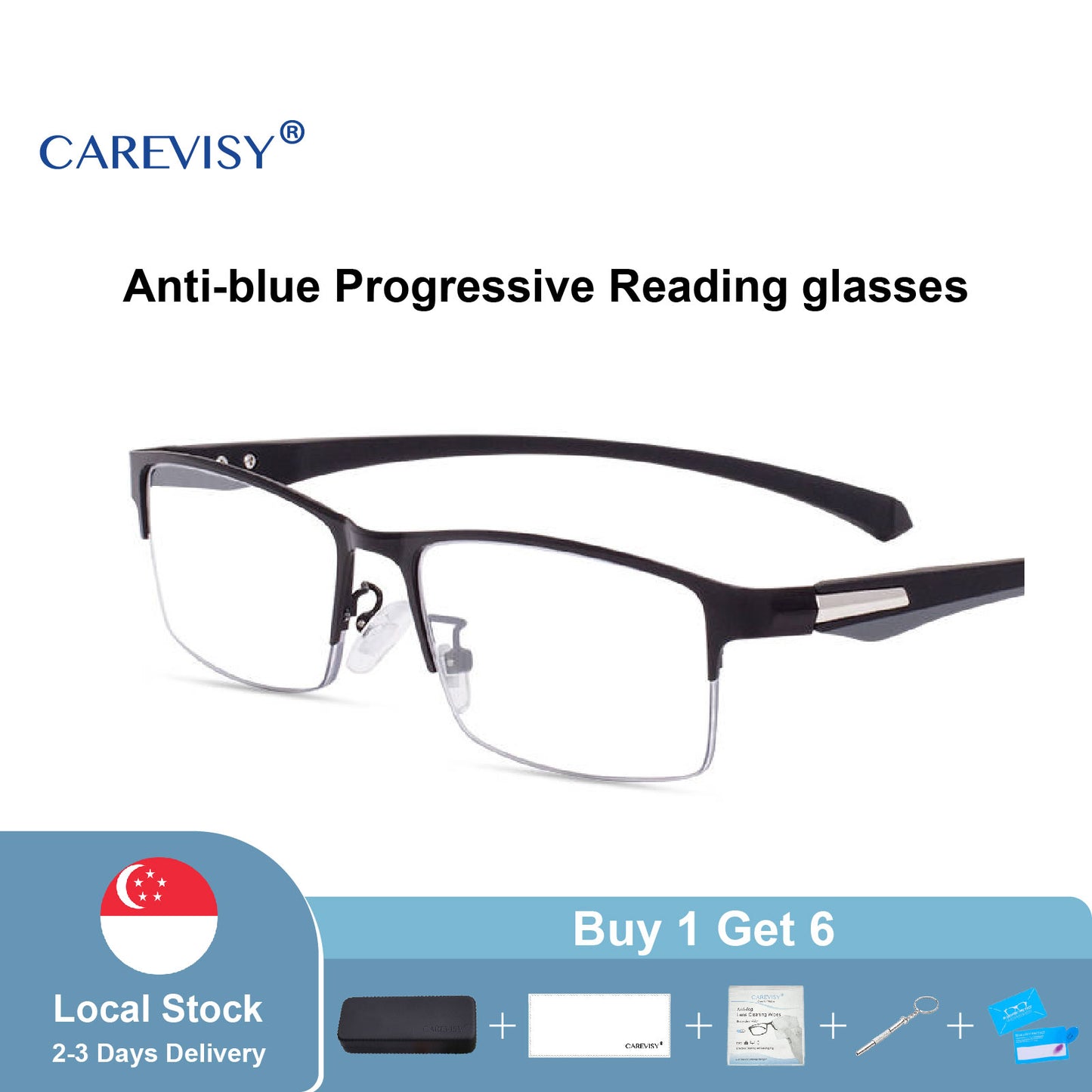 Classic Progressive Reading Glasses C6001