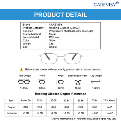 Foldable Progressive Reading Glasses C6003