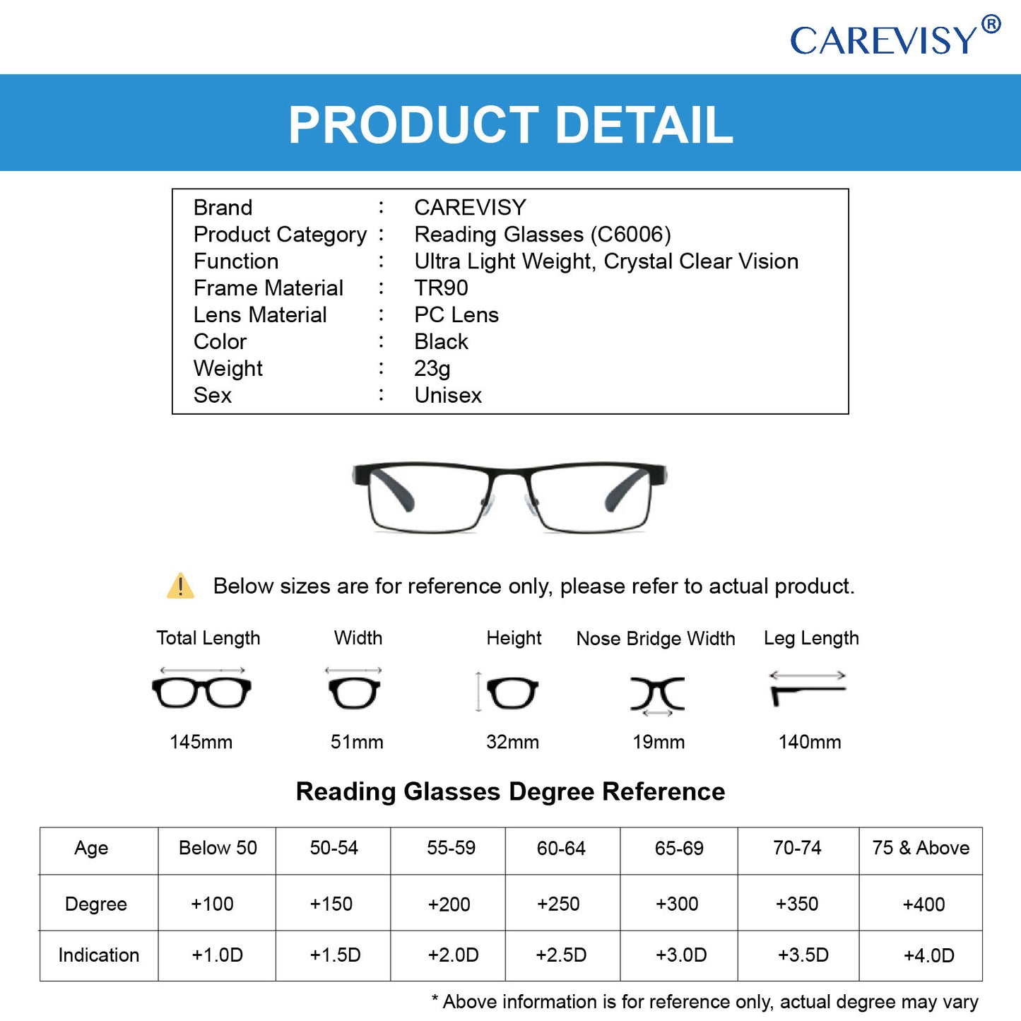 Classic Reading Glasses C6006