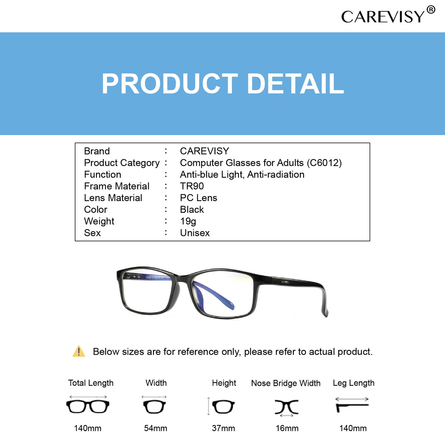 Classic Anti Blue Light Glasses C6012