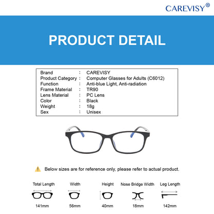 Classic Anti Blue Light Glasses C6012