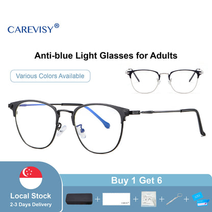 Retro Anti Blue Light Glasses C6013