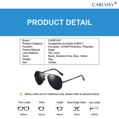 Aviator Polarized Sunglasses C6021