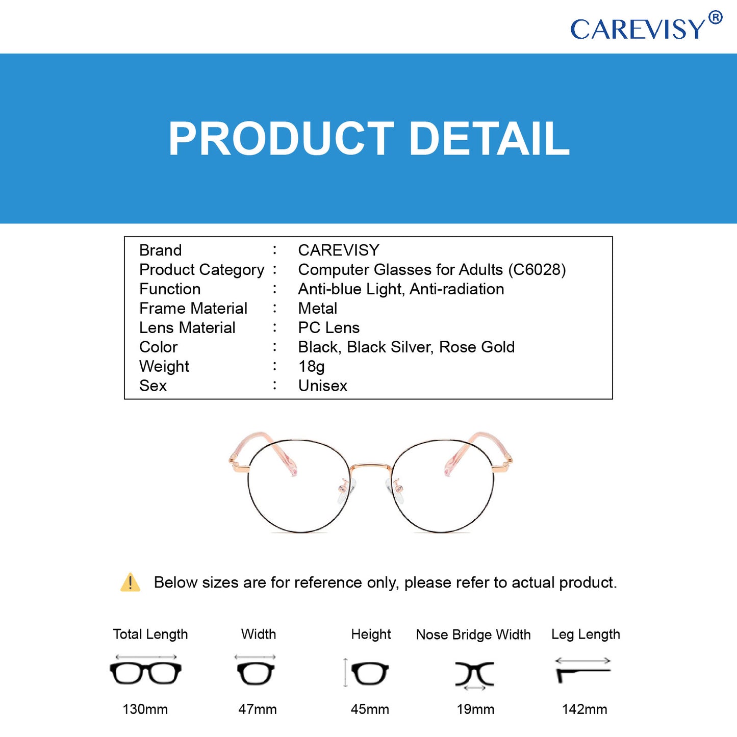 Stylish Anti Blue Light Glasses C6028