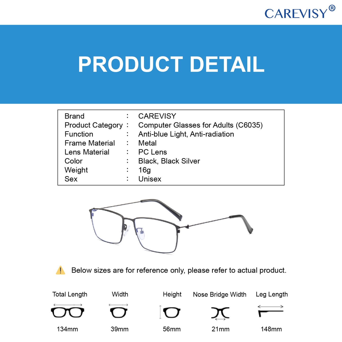 TR90 Anti Blue Light Glasses C6035