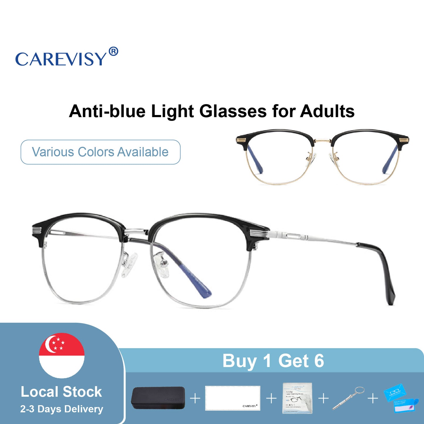 Vintage Anti Blue Light Glasses C6044