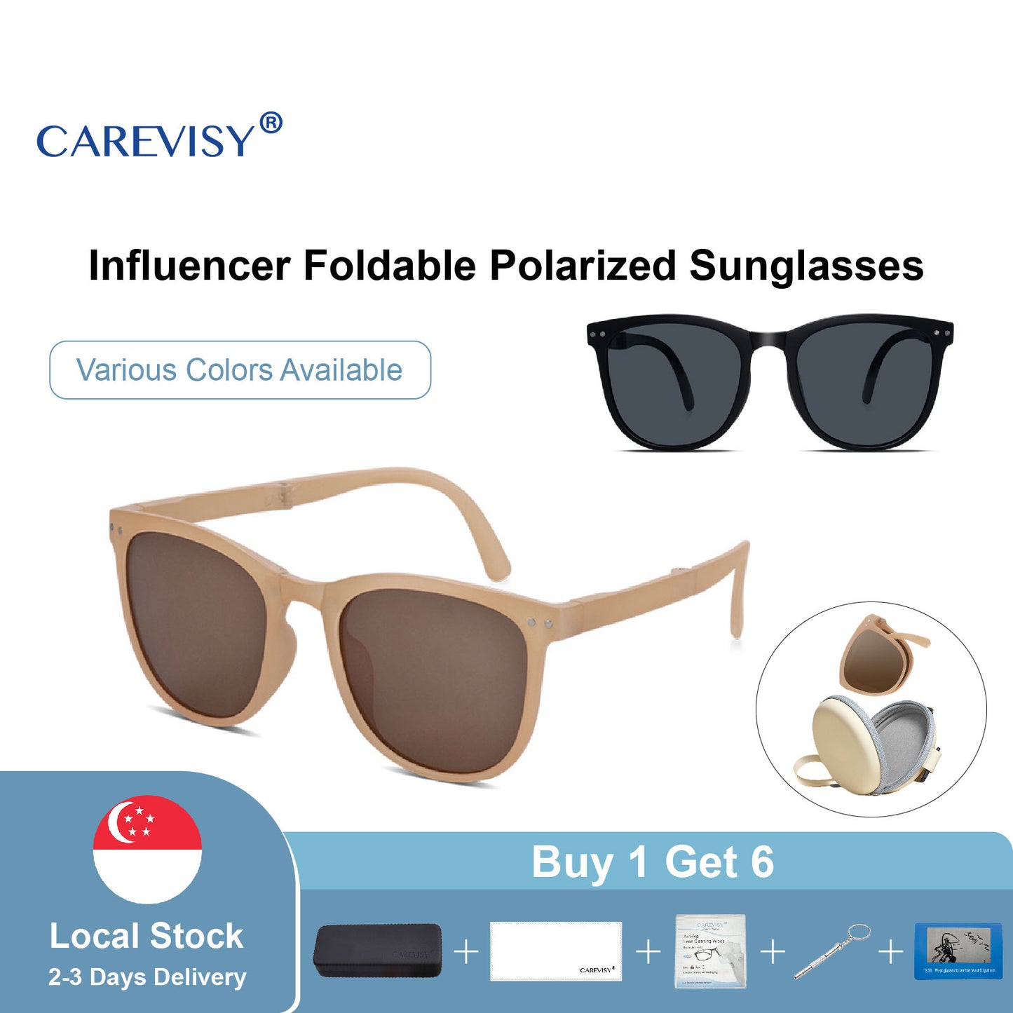 Influencer Foldable Polarized Sunglasses C6046