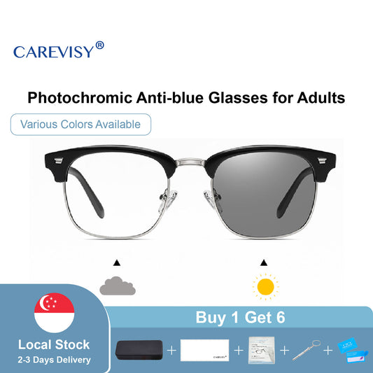 Photochromic Anti Blue Light Glasses Sunglasses C6051