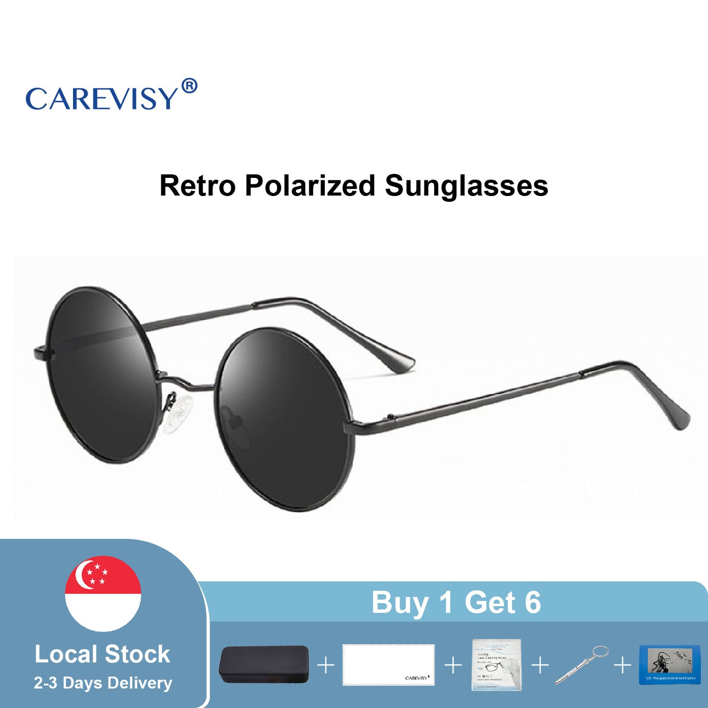 Retro Polarized Sunglasses C6052