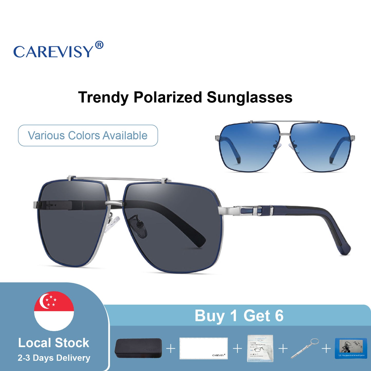 Trendy Polarized Sunglasses C6062