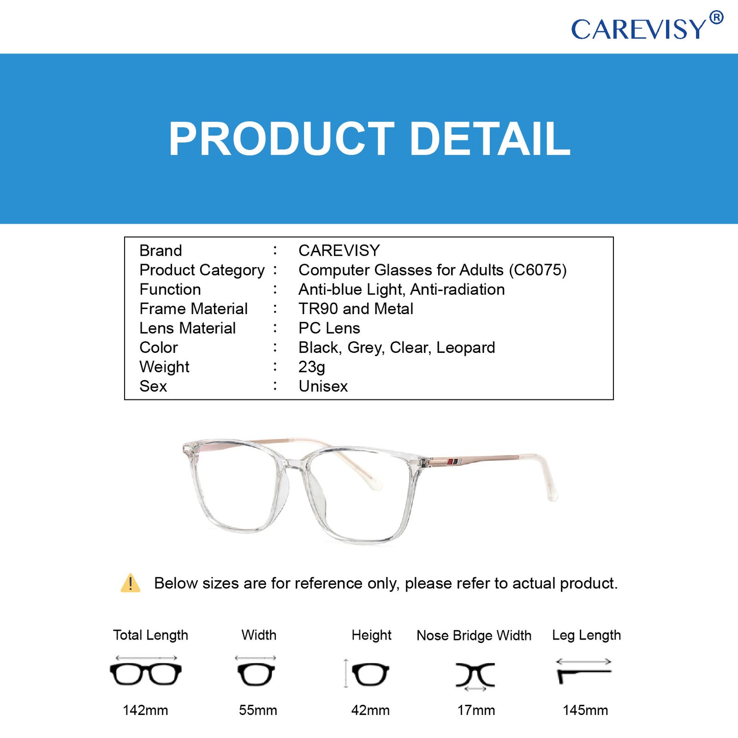 Business Style Anti-blue light Glasses C6075