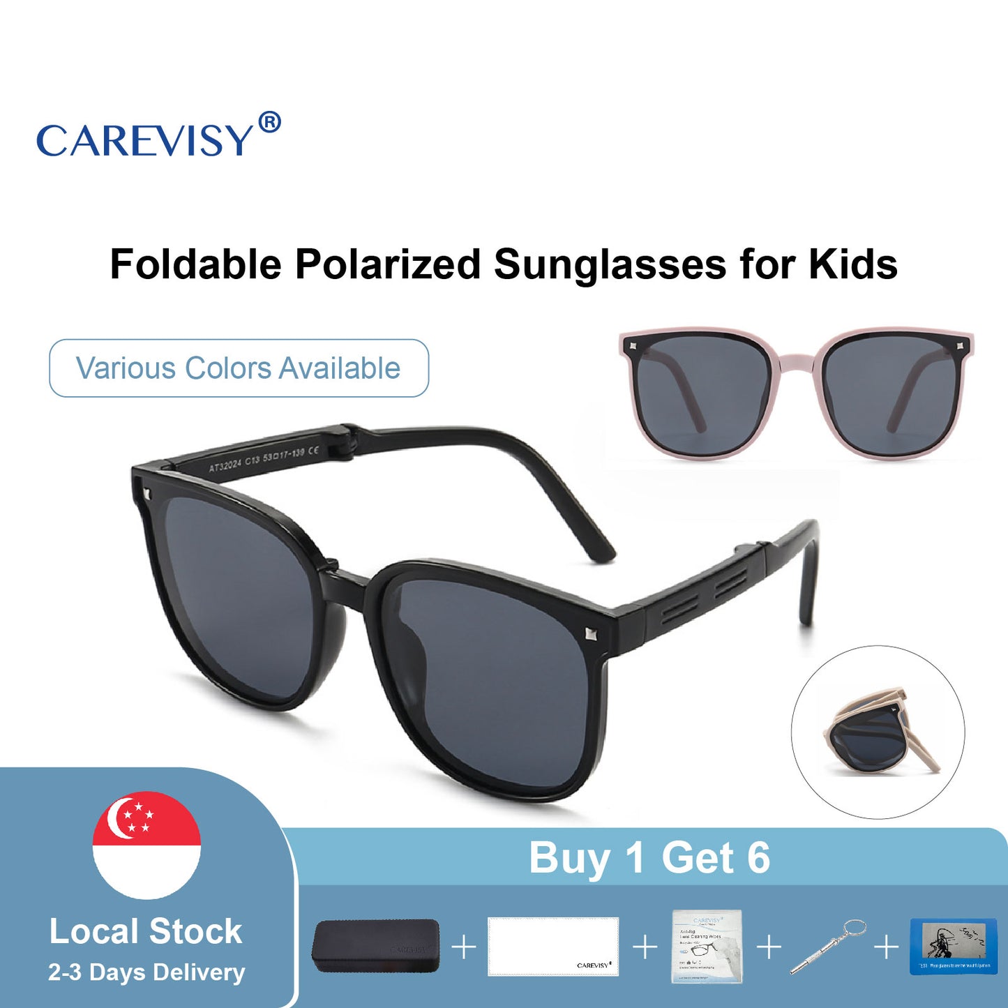 Foldable Polarized Sunglasses Kids