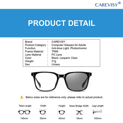 Photochromic Anti-blue Light Glasses C6081