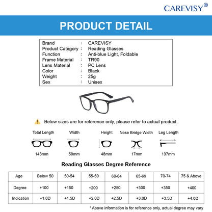 Foldable Progressive Reading Glasses C6083