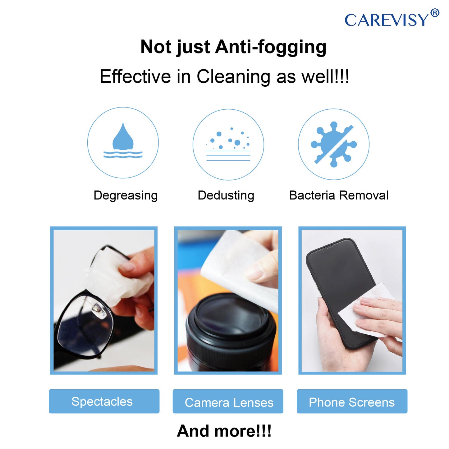 Anti-fog Lens Cleaning Wipes