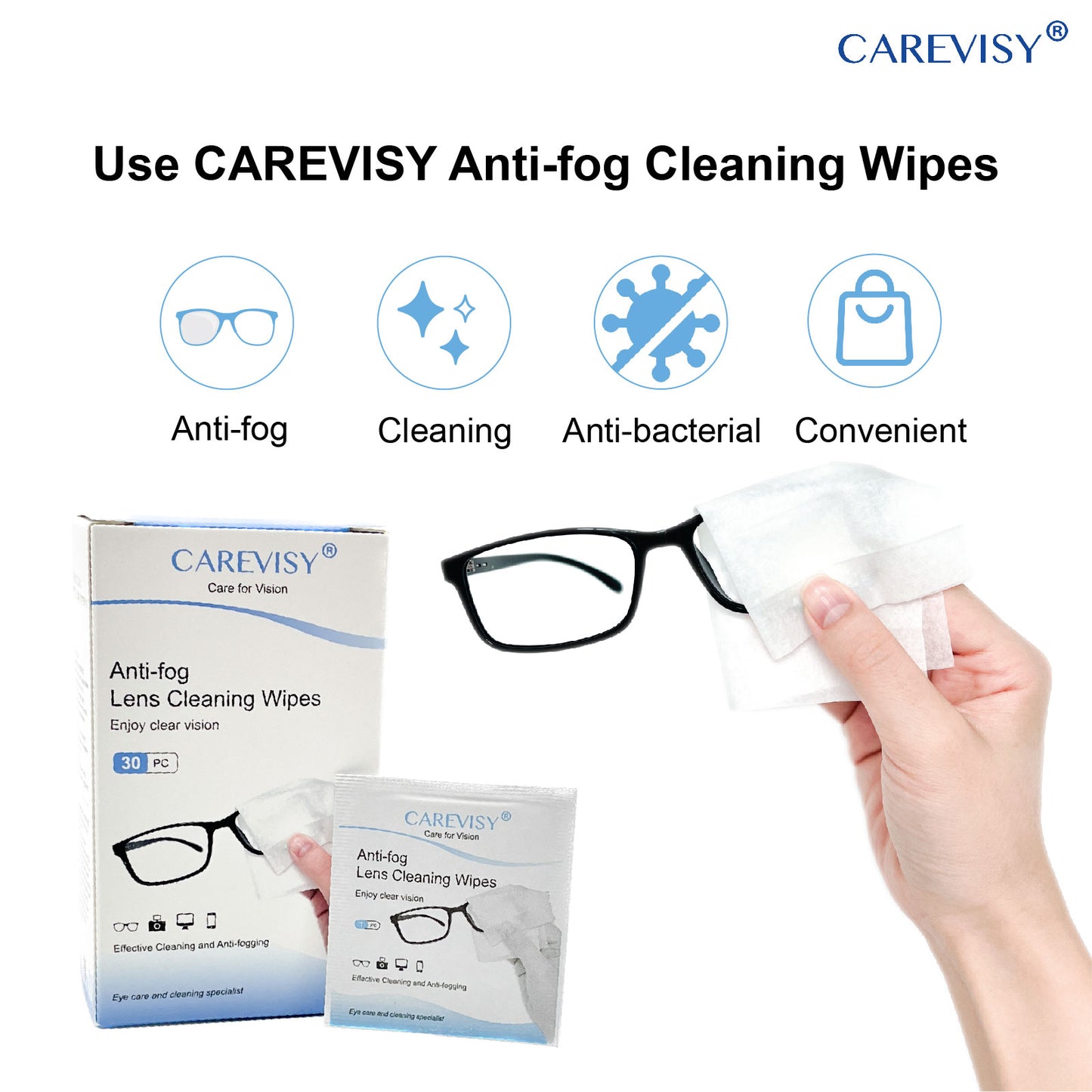 Anti-fog Lens Cleaning Wipes