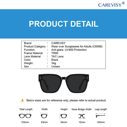 Wear Over Myopia Sunglasses C6086