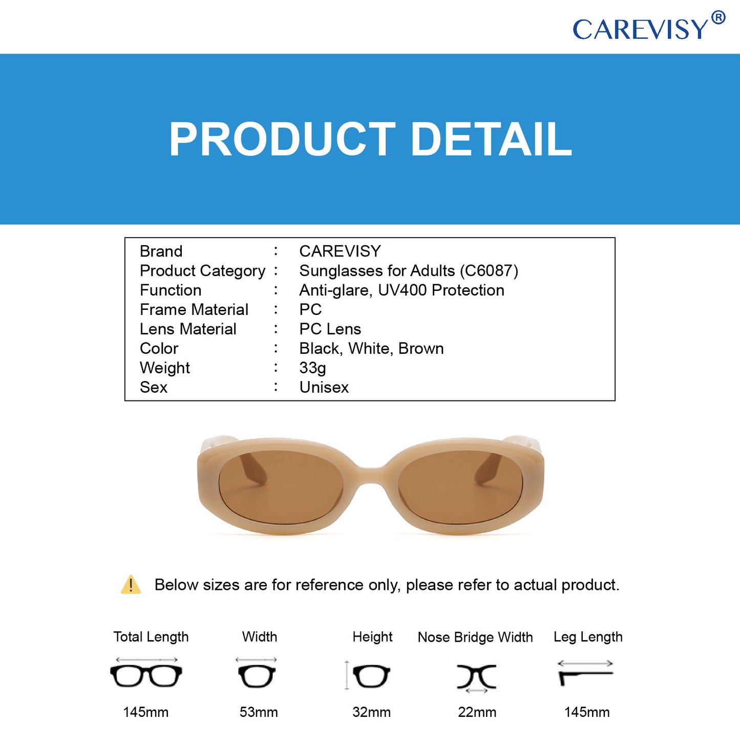 Influencer Oval Sunglasses C6087