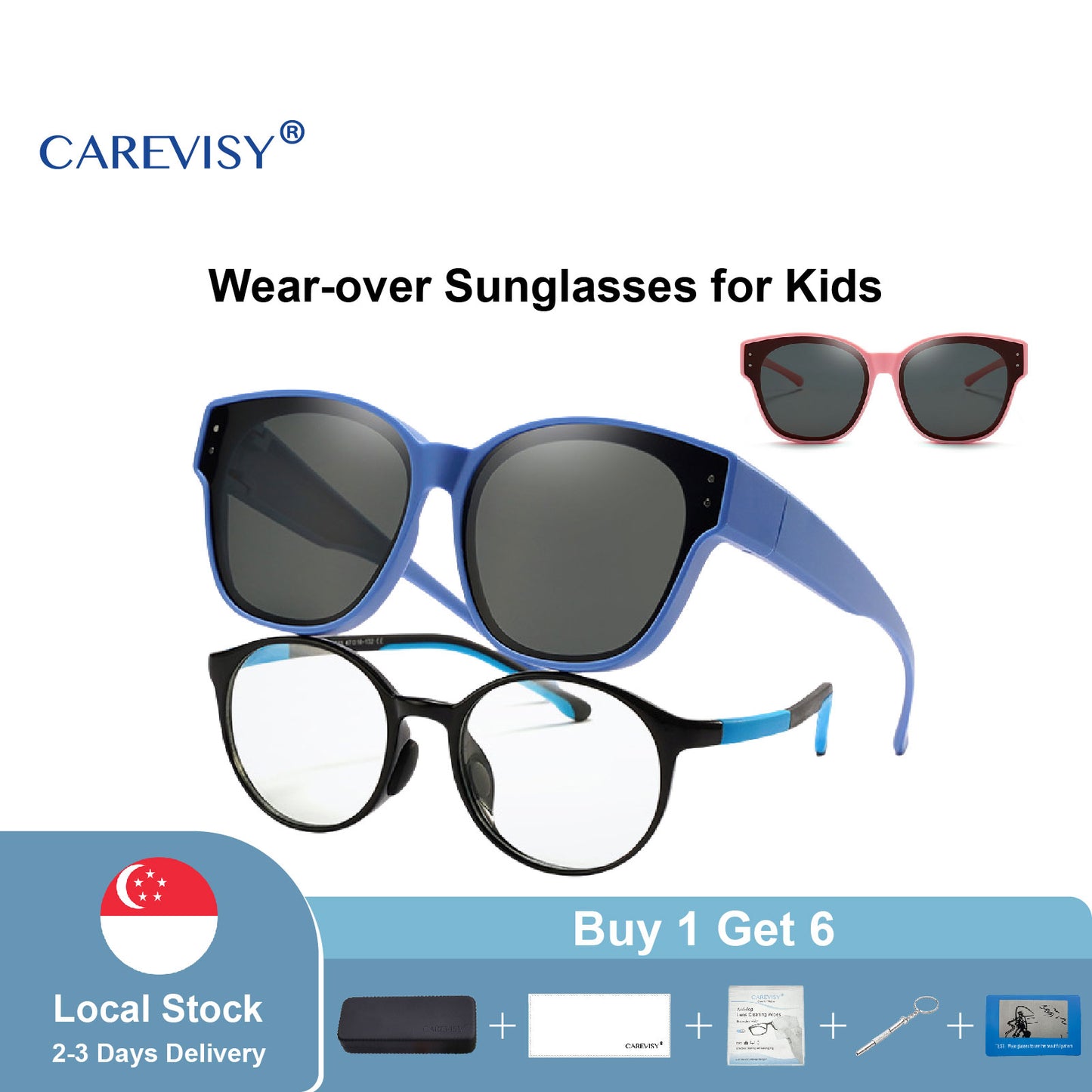 Wear-over Spectacles Sunglasses Kids