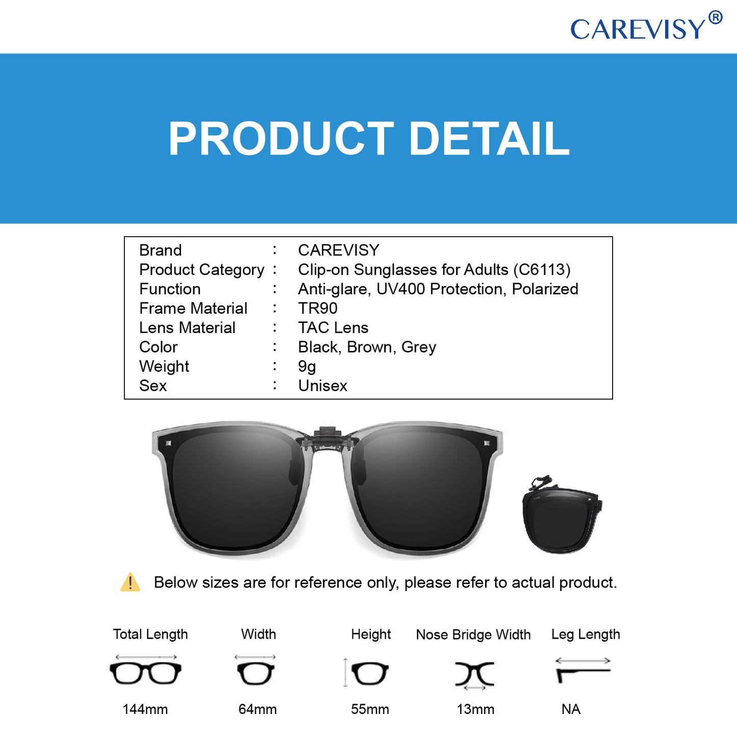 Clip-on Sunglasses C6112