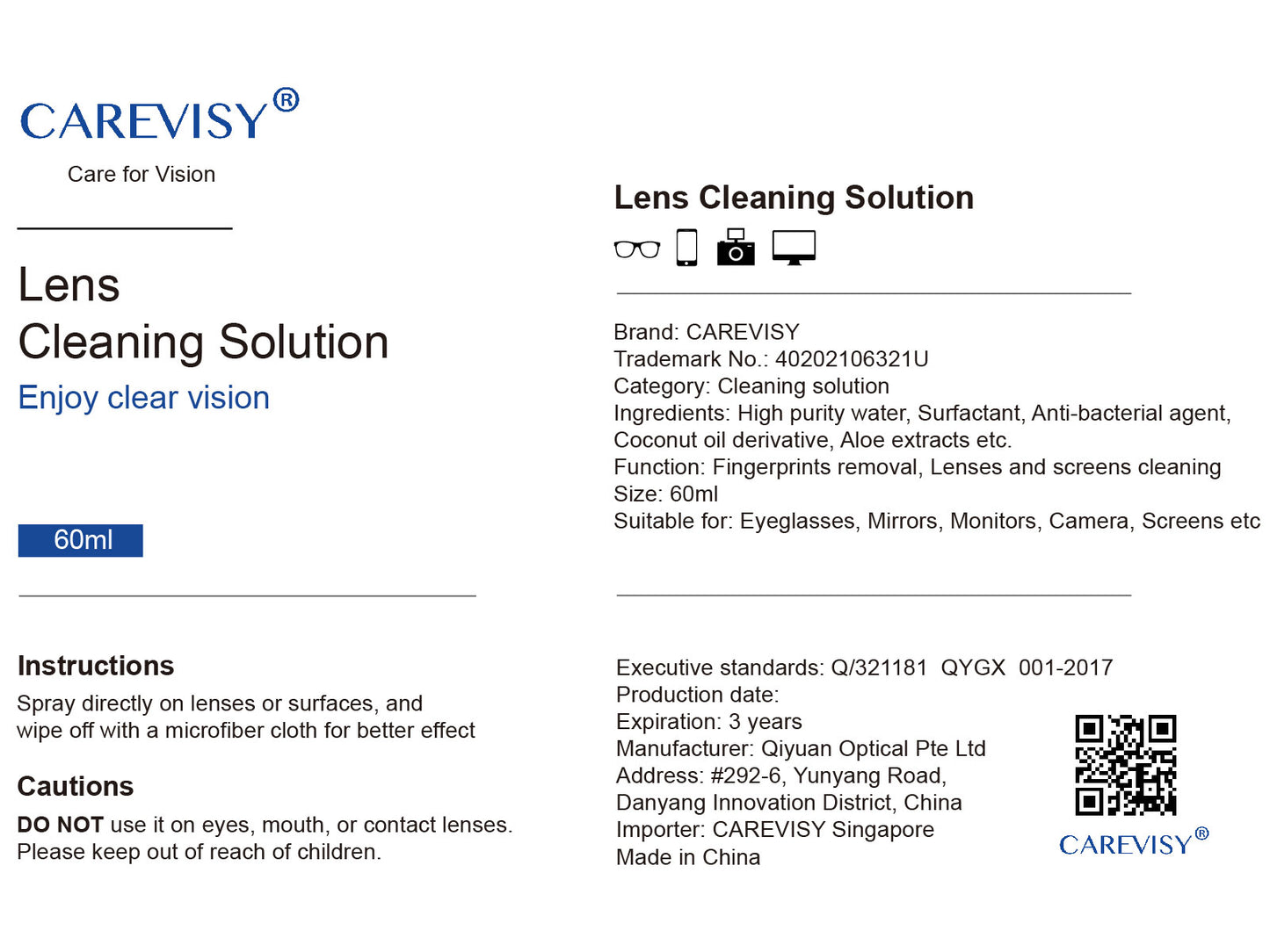 Lens Cleaning Solution C6063