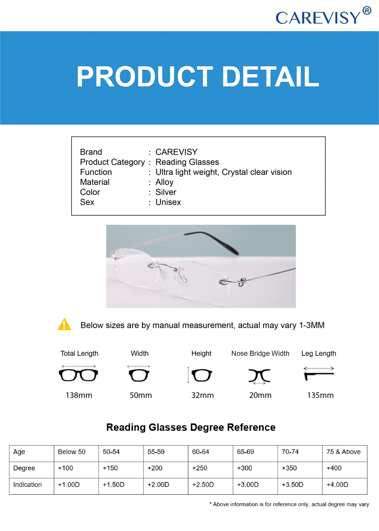 Sleek Reading Glasses C6008