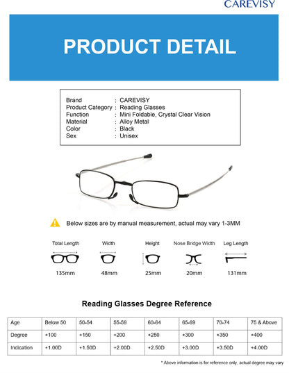 Mini Foldable Reading Glasses C6018