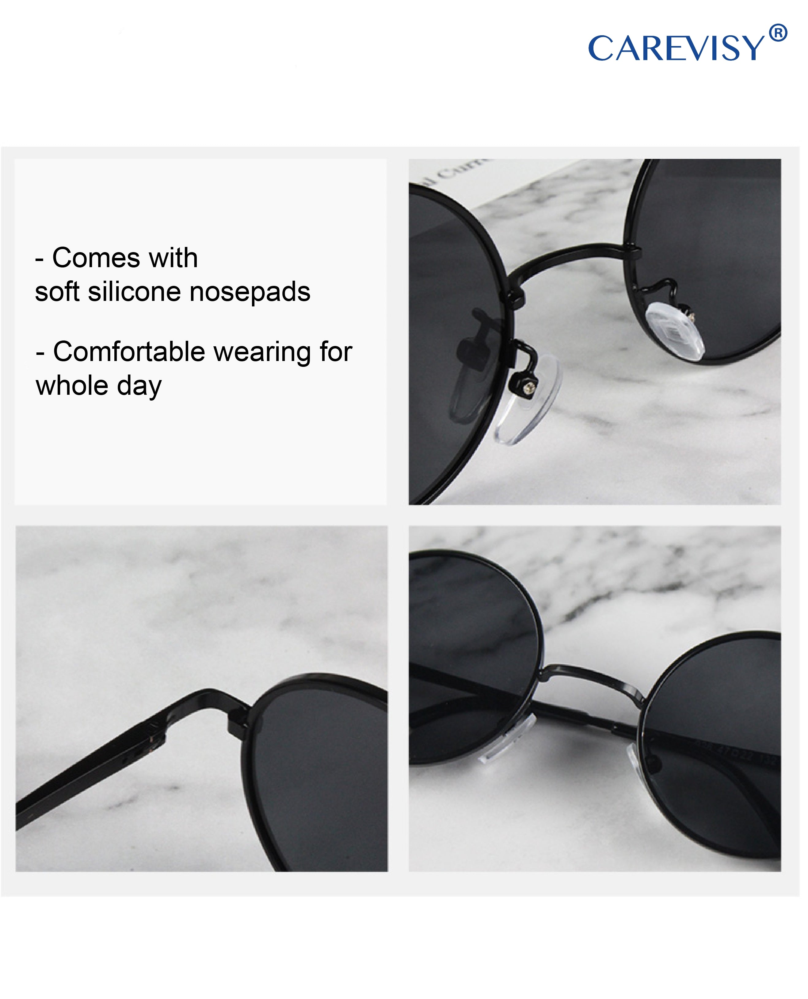 Samba Shades Retro Audrey Hepburn Style Polarized Sunglasses Black