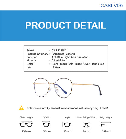 Trendy Anti Blue Light Glasses C6045