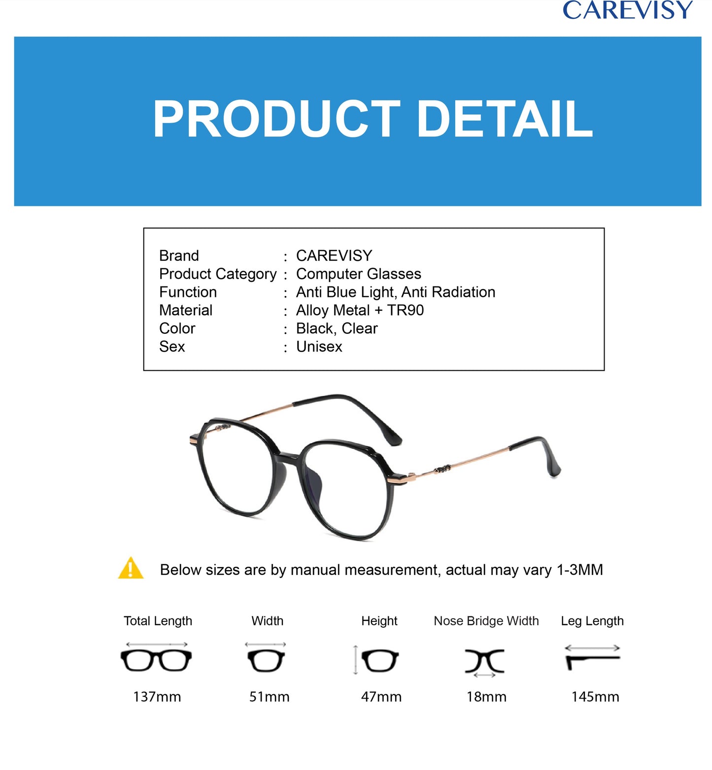 Influencer Anti Blue Light Glasses C6042