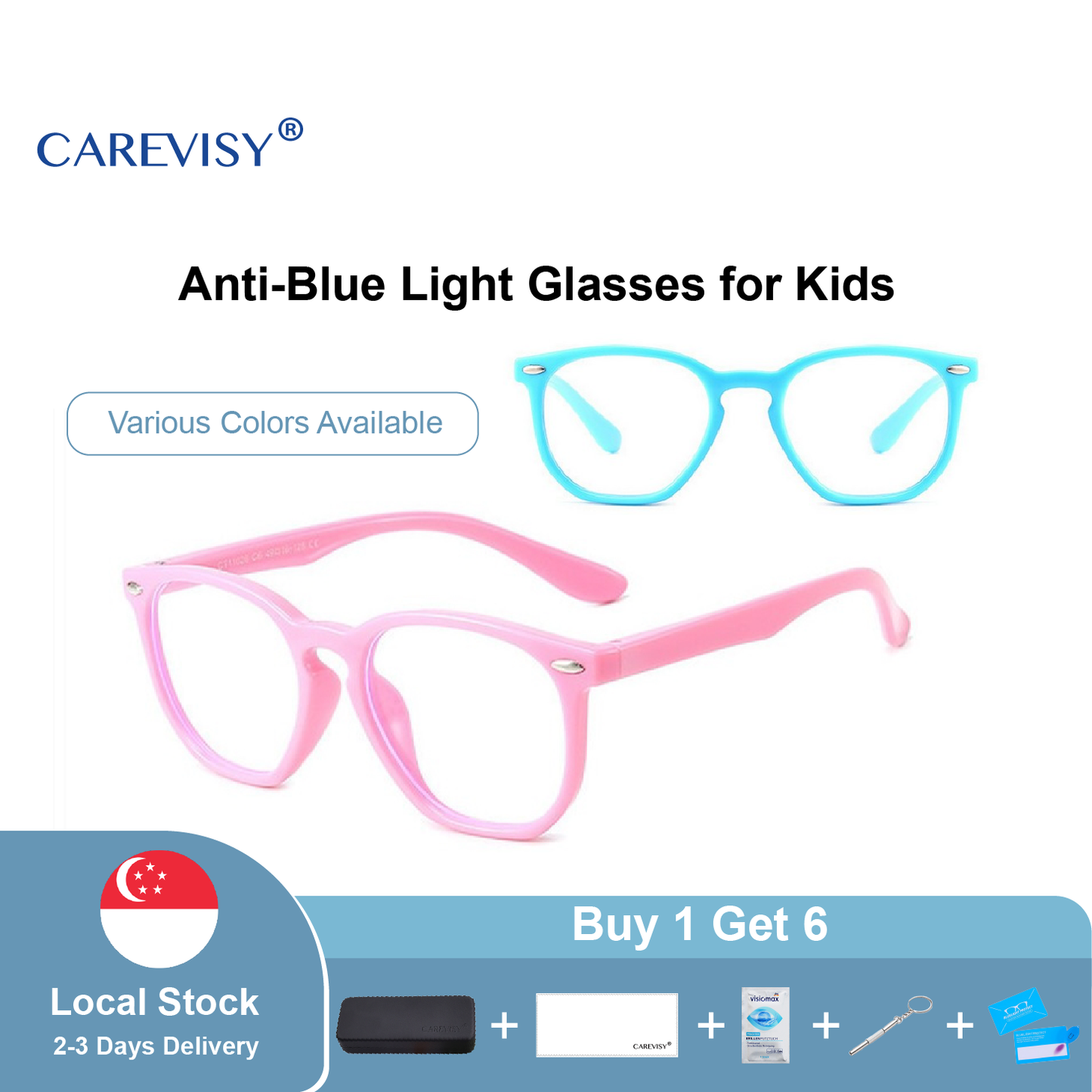 Flexible Anti Blue Light Glasses Kids C6011