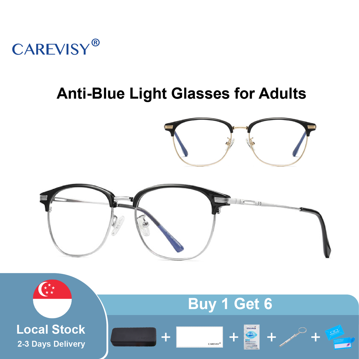 Vintage Anti Blue Light Glasses C6044