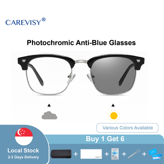 Photochromic Anti Blue Light Glasses Sunglasses C6051