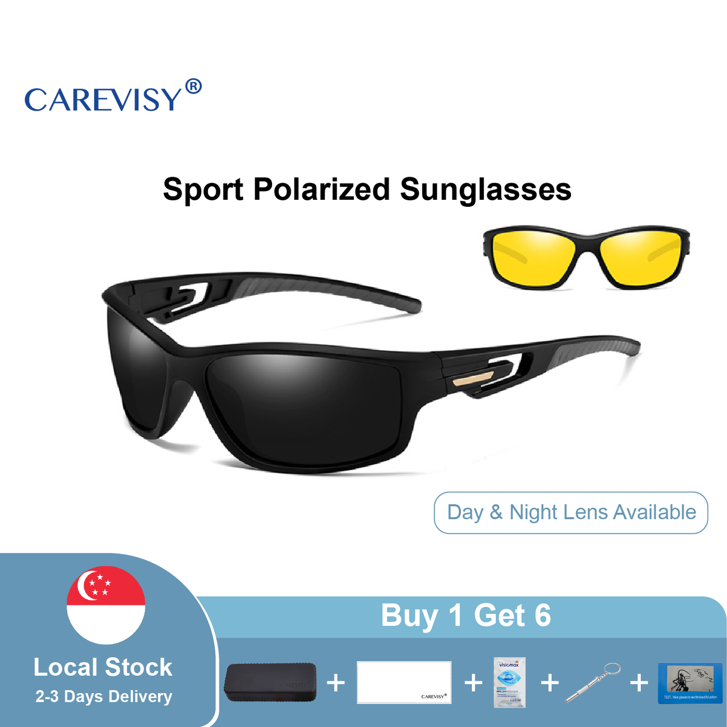 TR90 Sport Polarized Sunglasses C6053 – CAREVISY